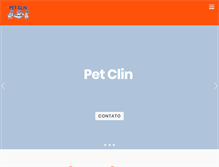 Tablet Screenshot of petclinvet.com.br